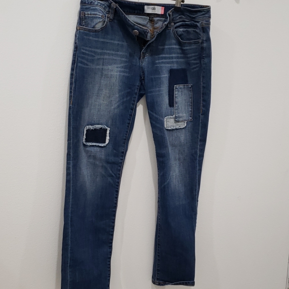 Cabi patchwork type jeans